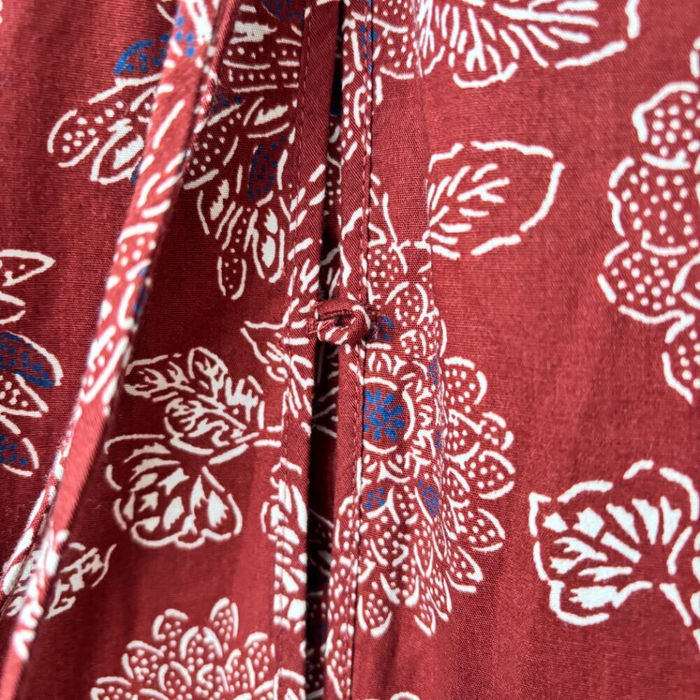 Veronica Beard Swedie Printed Midi Dress in Rust - Picture 13 of 13